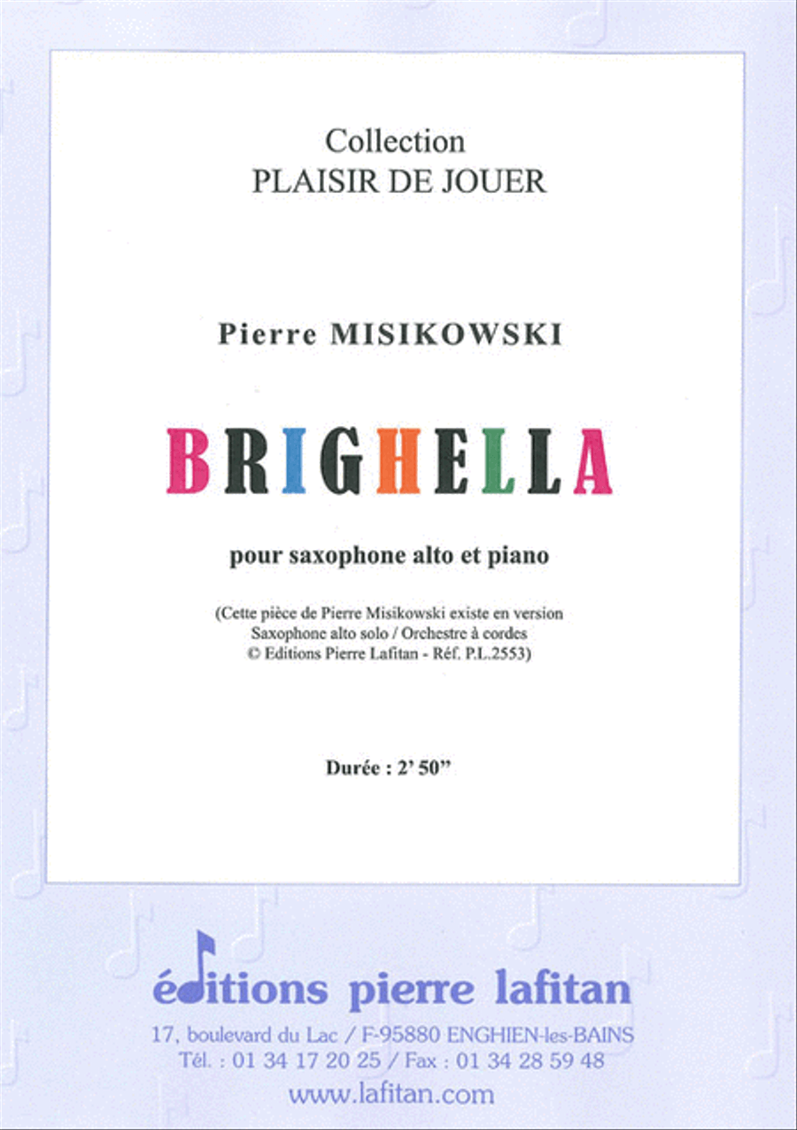 Brighella Brighella Alto Saxophone scores gallery preview page 1