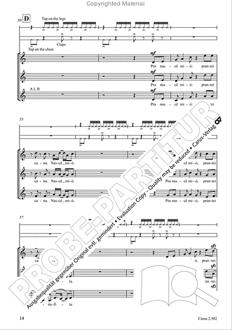 Makumbebe II. Latin American Choral Repertoire. Carmina mundi. Music + CD Choir scores gallery preview page 15