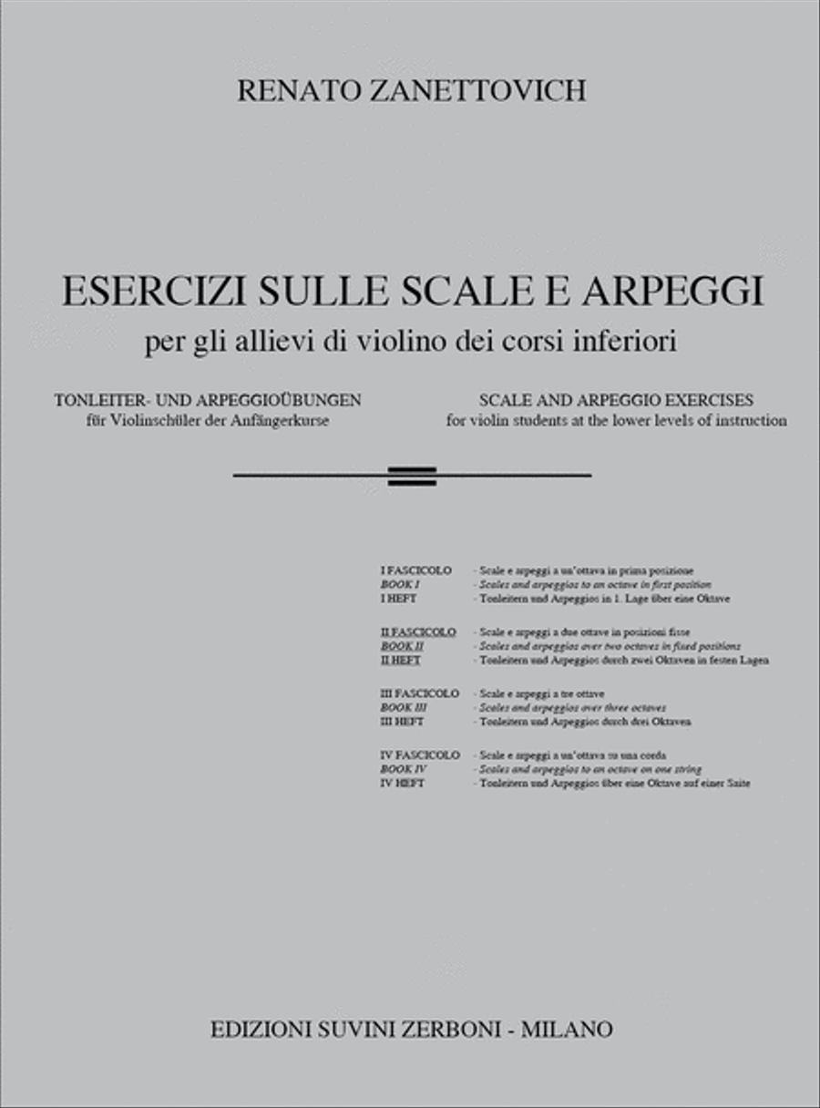 Esercizi Sulle Scale E Arpeggi Vol. 2 Violin Solo scores gallery preview page 1