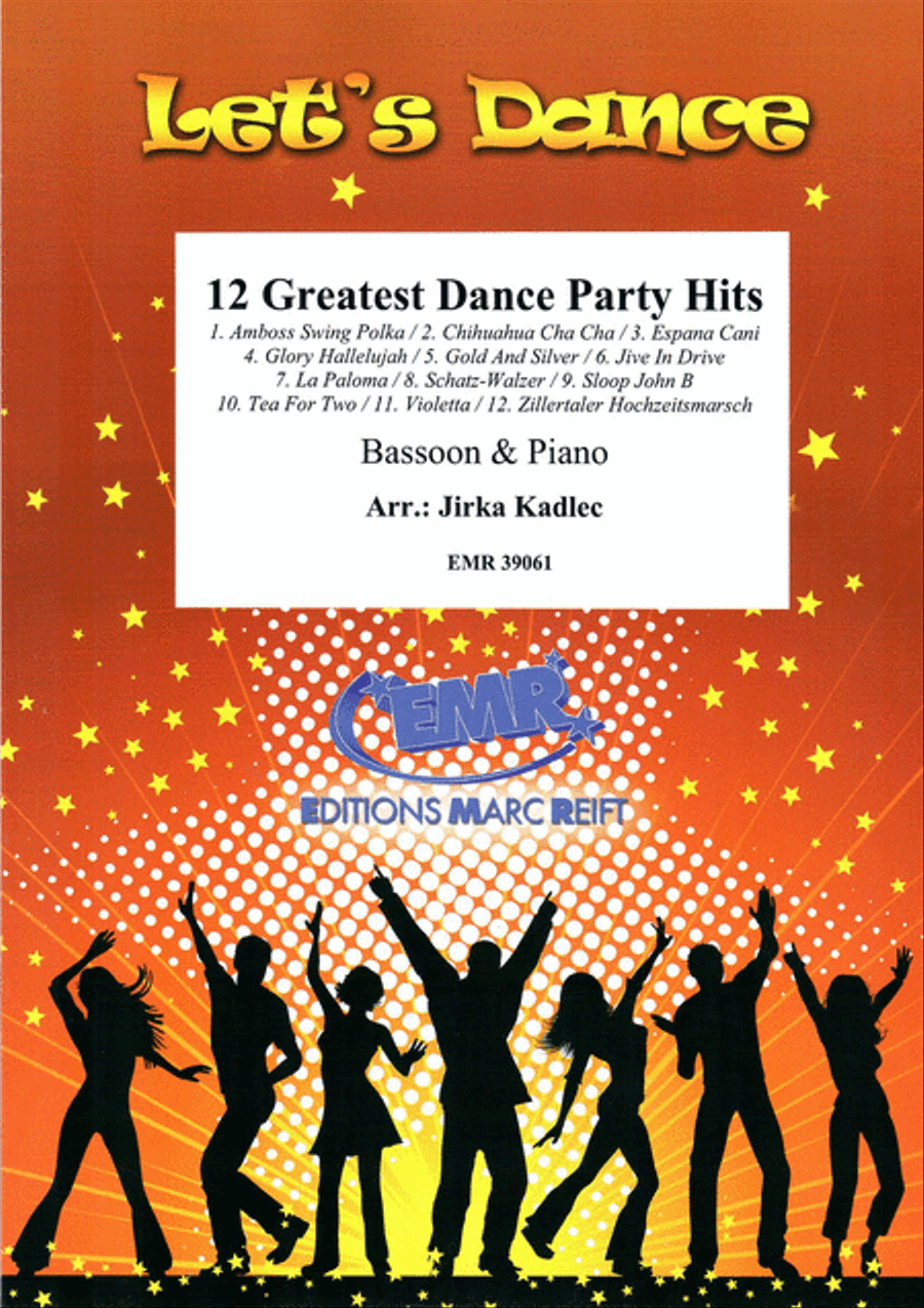 12 Greatest Dance Party Hits Bassoon Solo scores gallery preview page 1