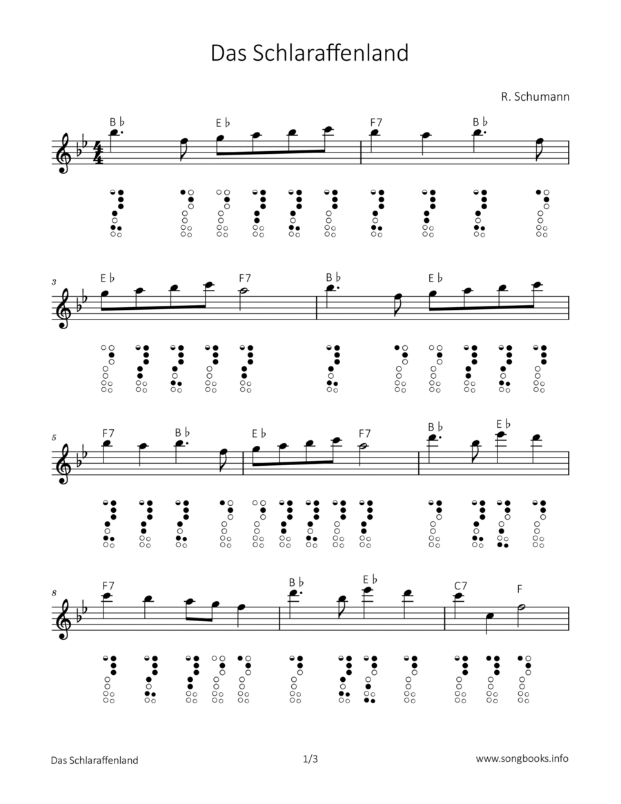Das Schlaraffenland Chamber Music scores gallery preview page 1