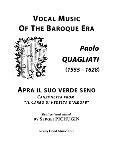 QUAGLIATI Paolo: Apra il suo verde seno, a villanella from the madrigal comedy "Il Carro di Fedeltà image number null
