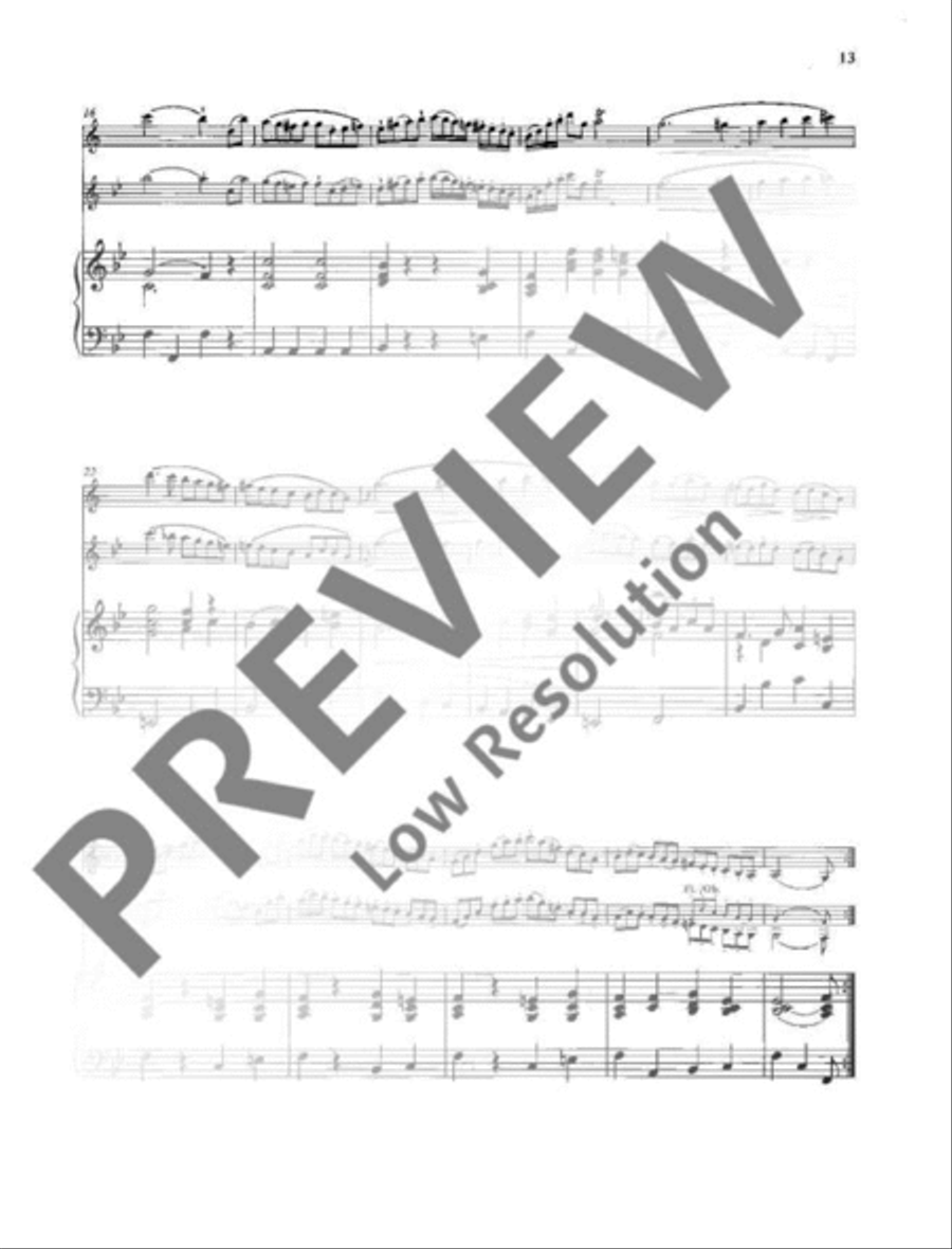 Two Sonatas Clarinet scores gallery preview page 14