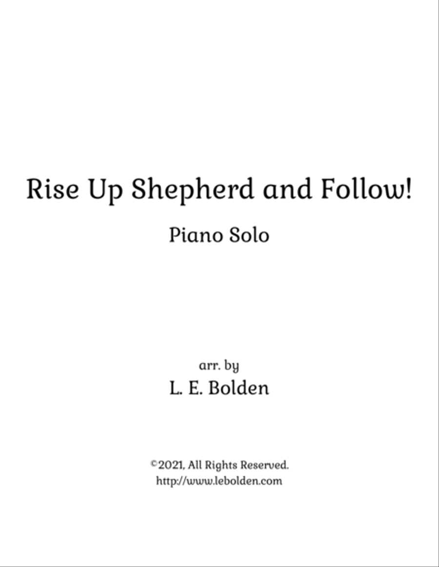 Rise Up Shepherd and Follow Piano Solo scores gallery preview page 2