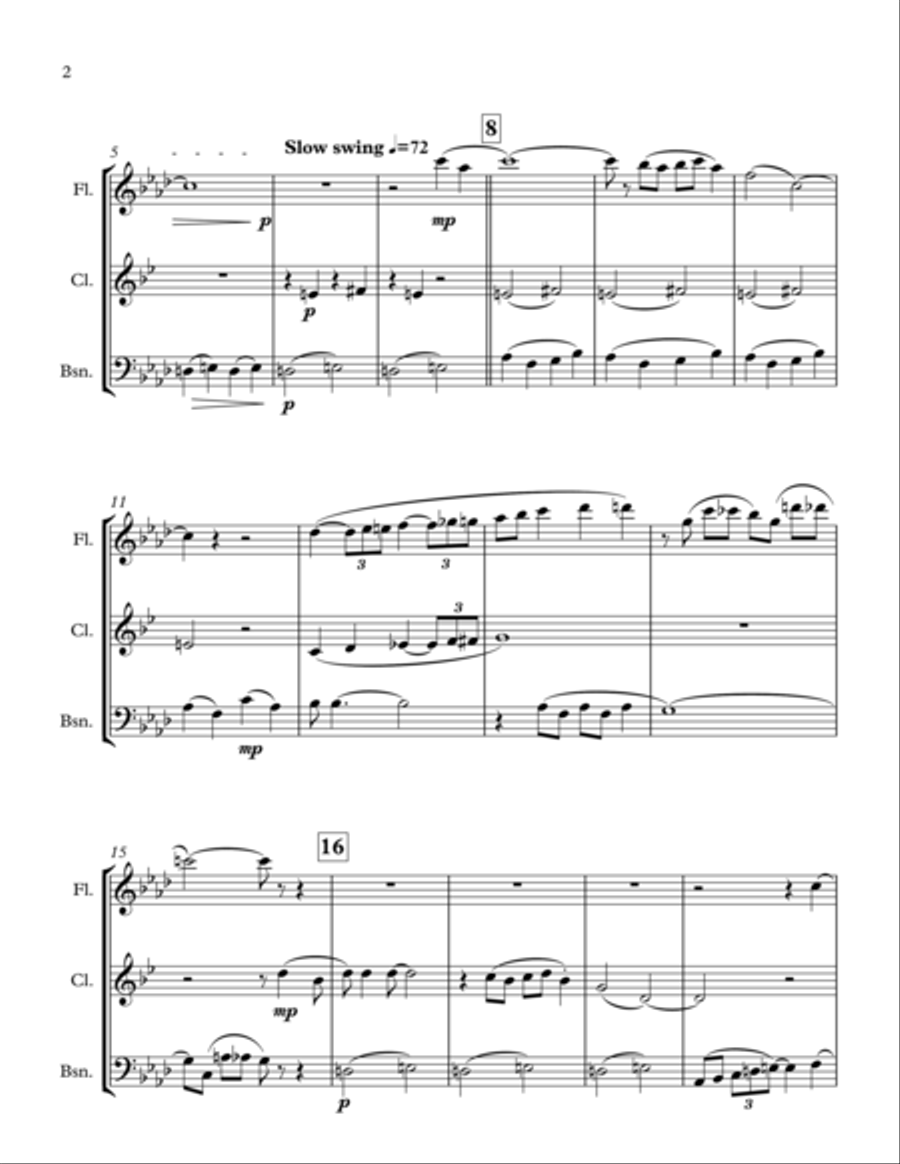 Summertime Summertime Woodwind Trio scores gallery preview page 2