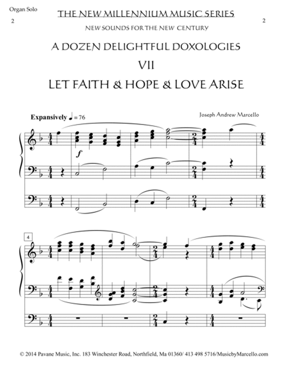 Delightful Doxology VI - 'From All That Dwell Beneath the Skies' - Organ - Key of F image number null