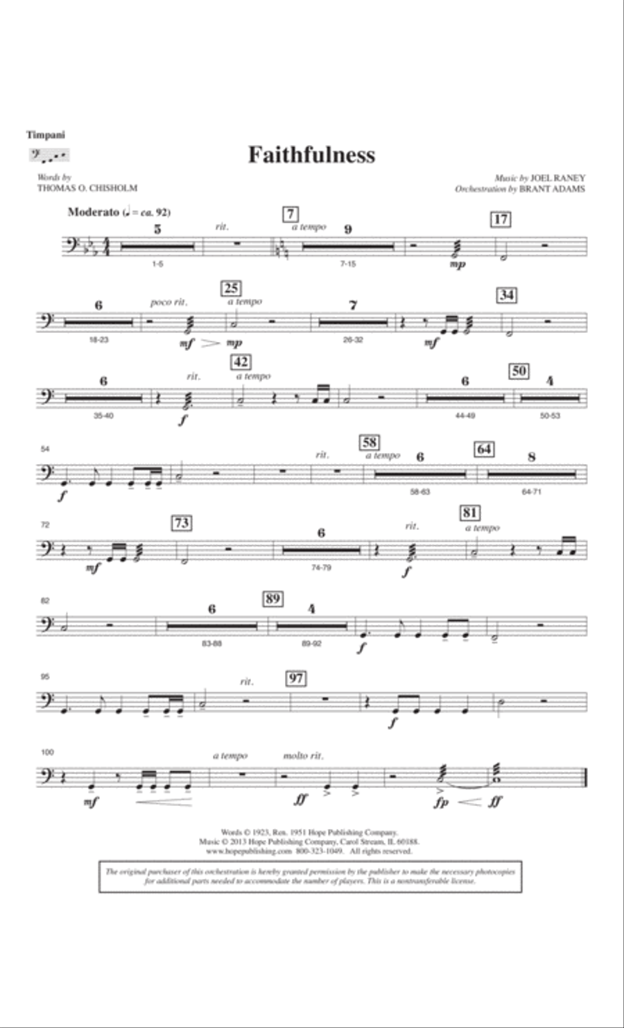 Faithfulness 4-Part scores gallery preview page 49