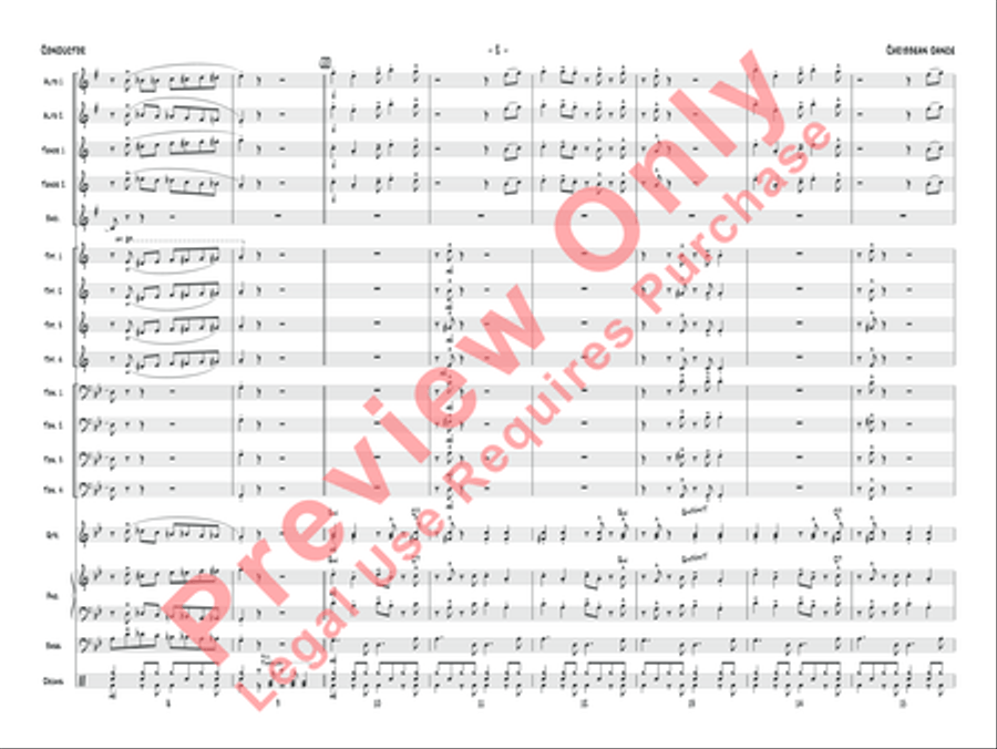 Caribbean Dance (Score only) Jazz Ensemble scores gallery preview page 5