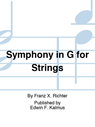 Book cover for Symphony in G for Strings