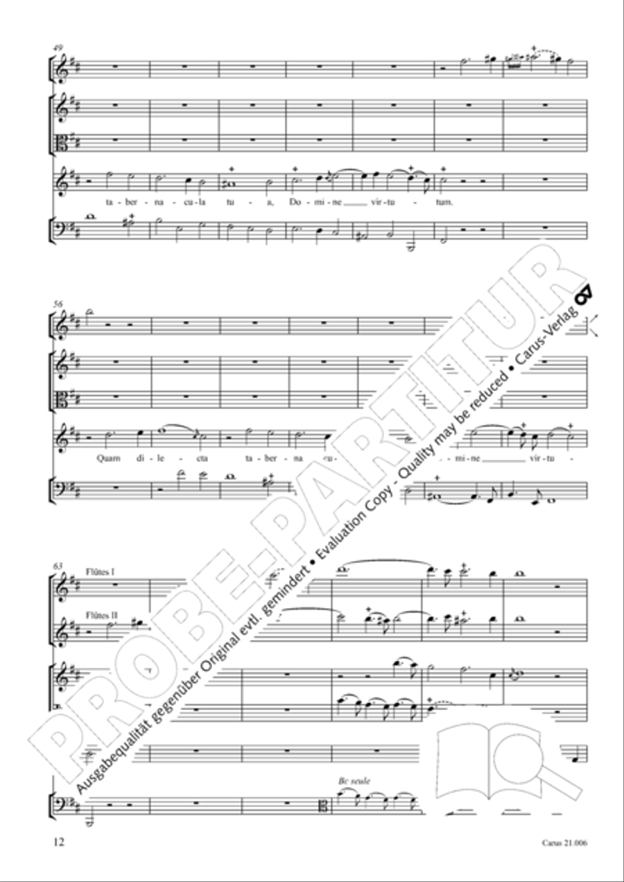 Quam dilecta tabernacula Men's Choir scores gallery preview page 13