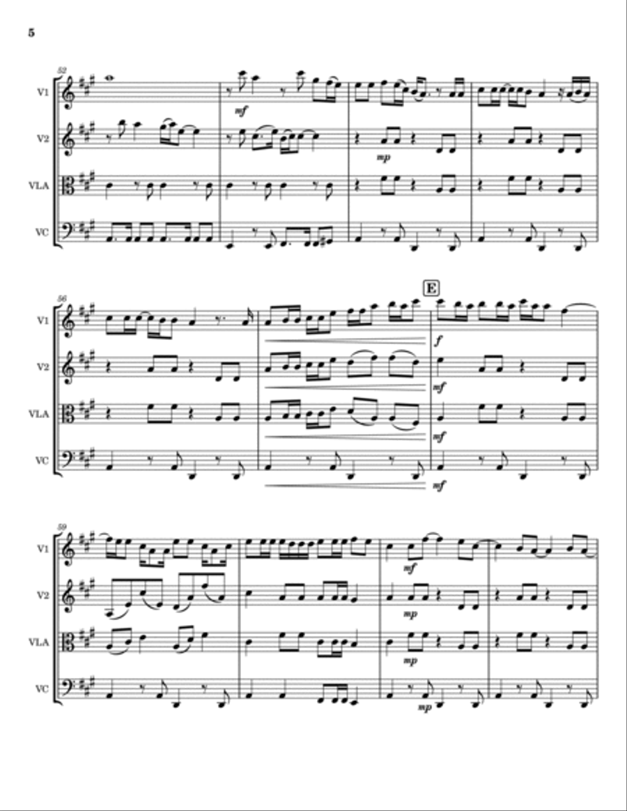 El Scorcho String Quartet scores gallery preview page 5