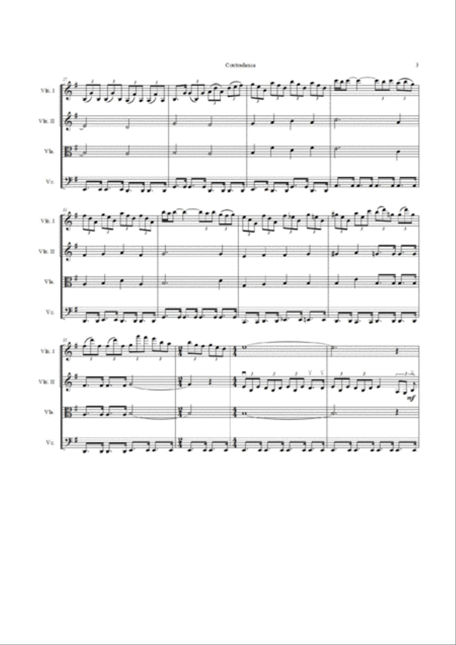 Contradanza String Quartet scores gallery preview page 3