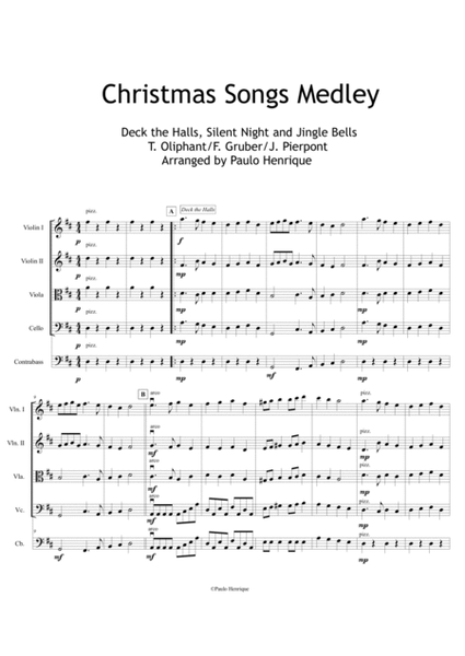 Christmas Songs Medley - String Orchestra image number null