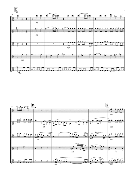 Recordare (from "Requiem") (F) (Viola Quintet)