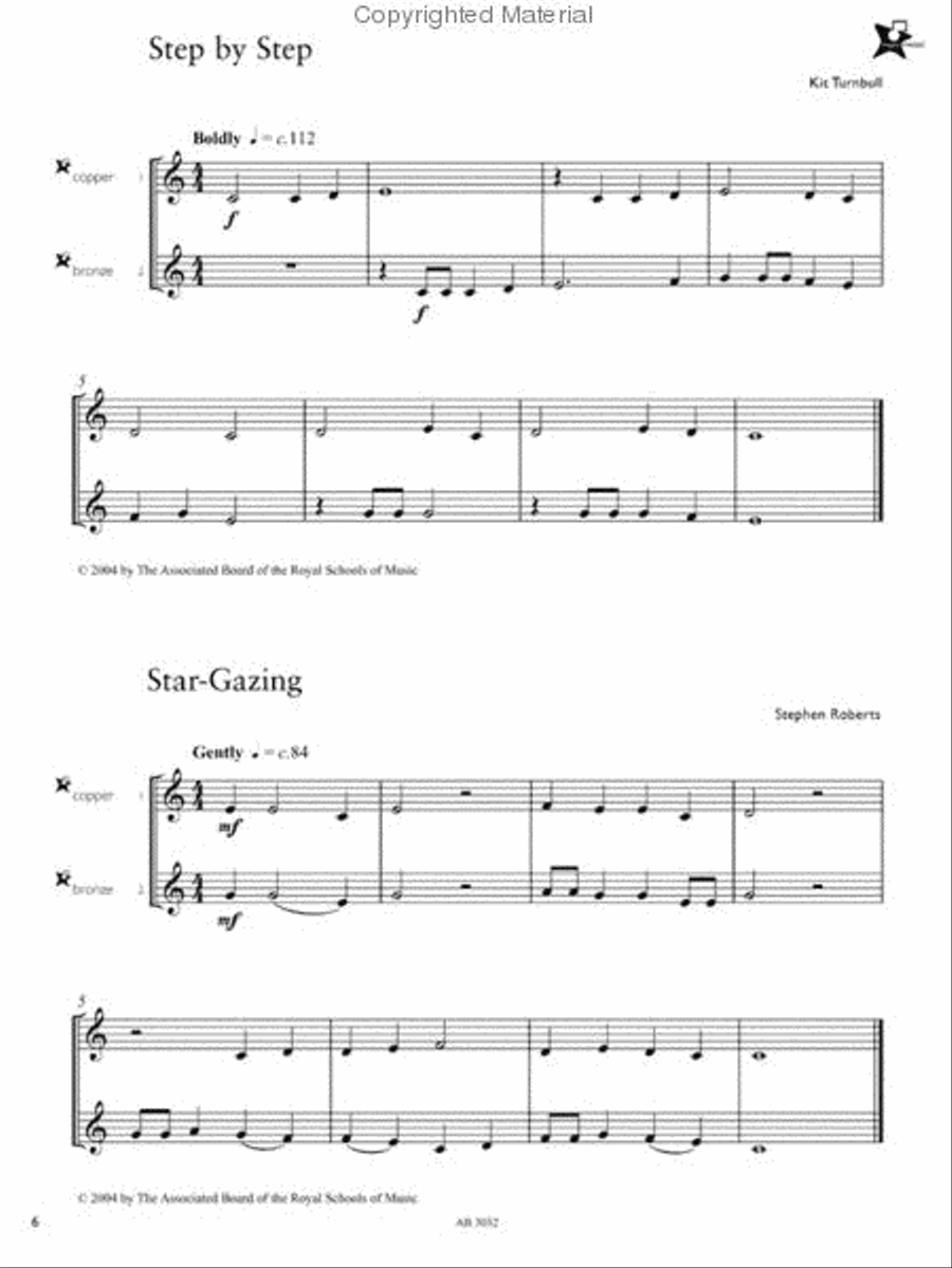 Music Medals Copper Brass 1 Ensemble Pieces Clarinet scores gallery preview page 2