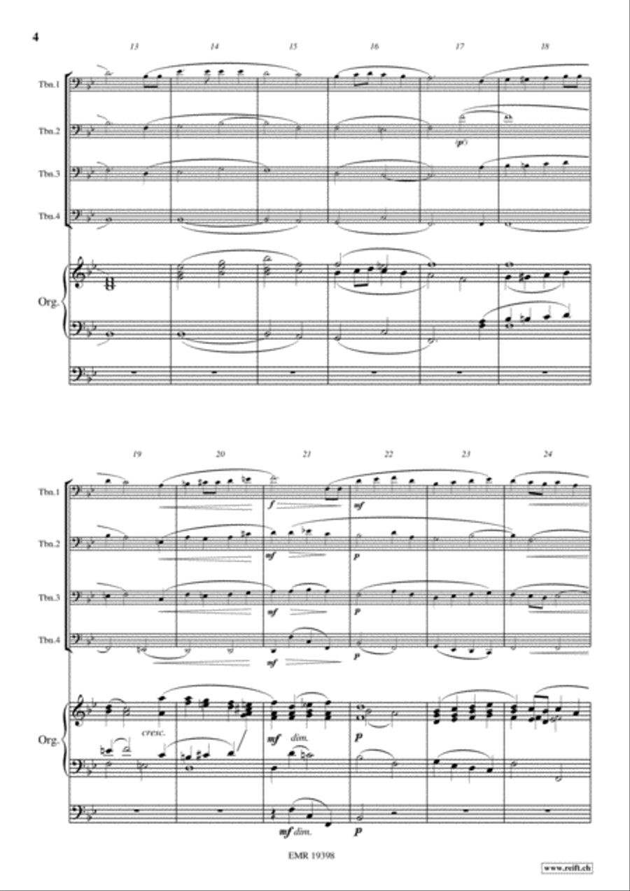 The Lost Chord Trombone Quartet scores gallery preview page 4