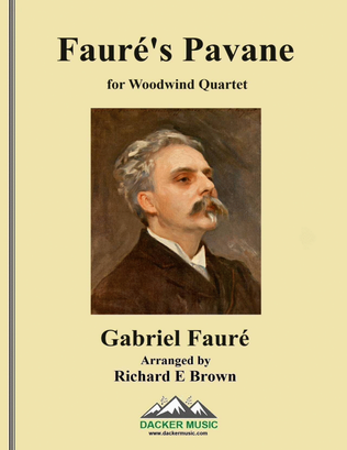 Book cover for Fauré's Pavane - Woodwind Quartet
