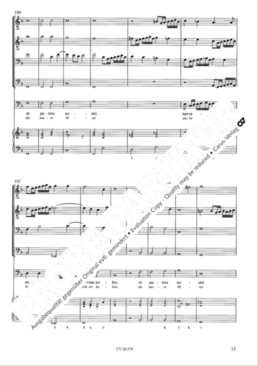 Attendite, popule meus Bass Voice scores gallery preview page 16