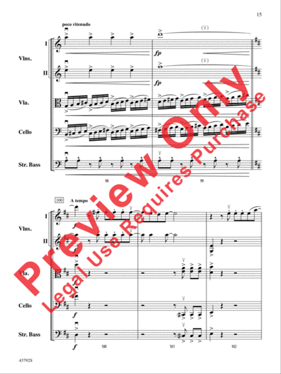 I Don't Want to Miss a Thing String Orchestra scores gallery preview page 34