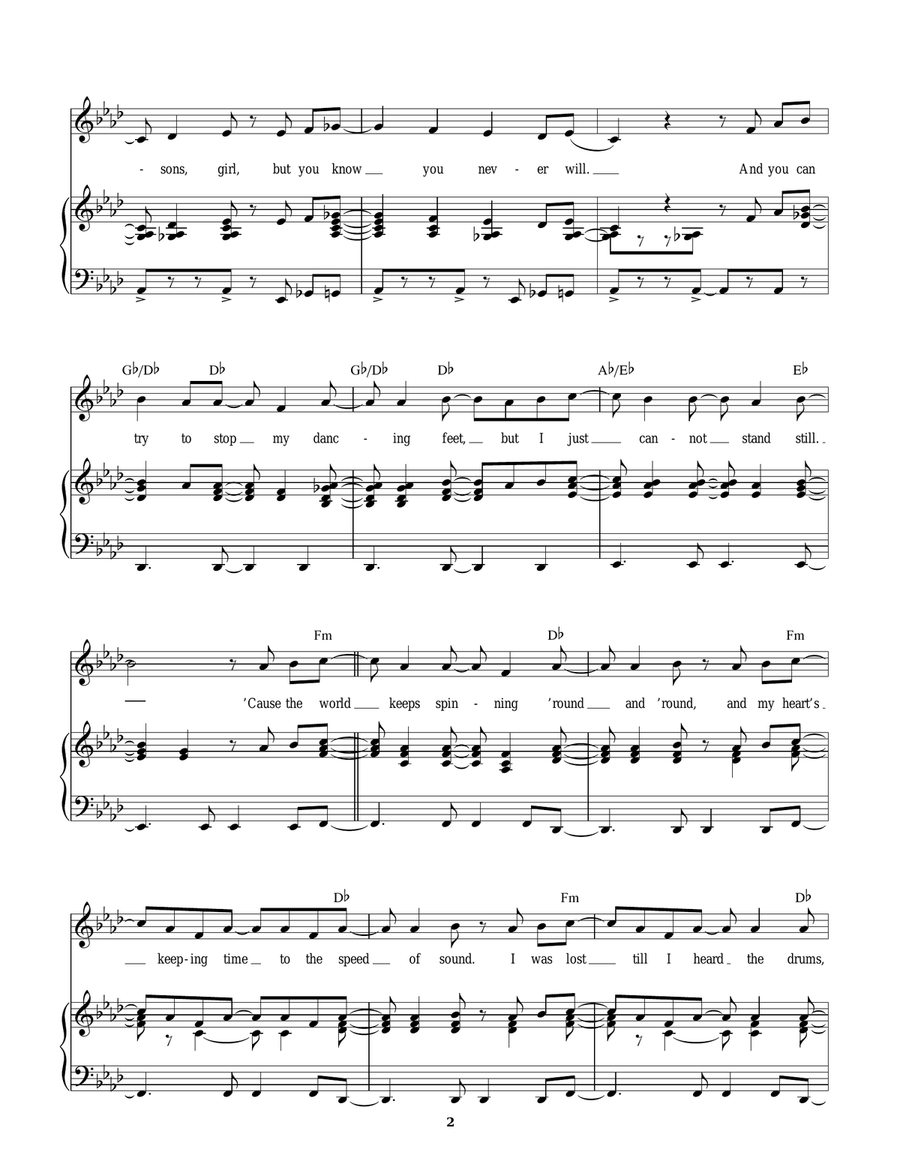 You Can't Stop The Beat You Can't Stop The Beat Guitar scores gallery preview page 2
