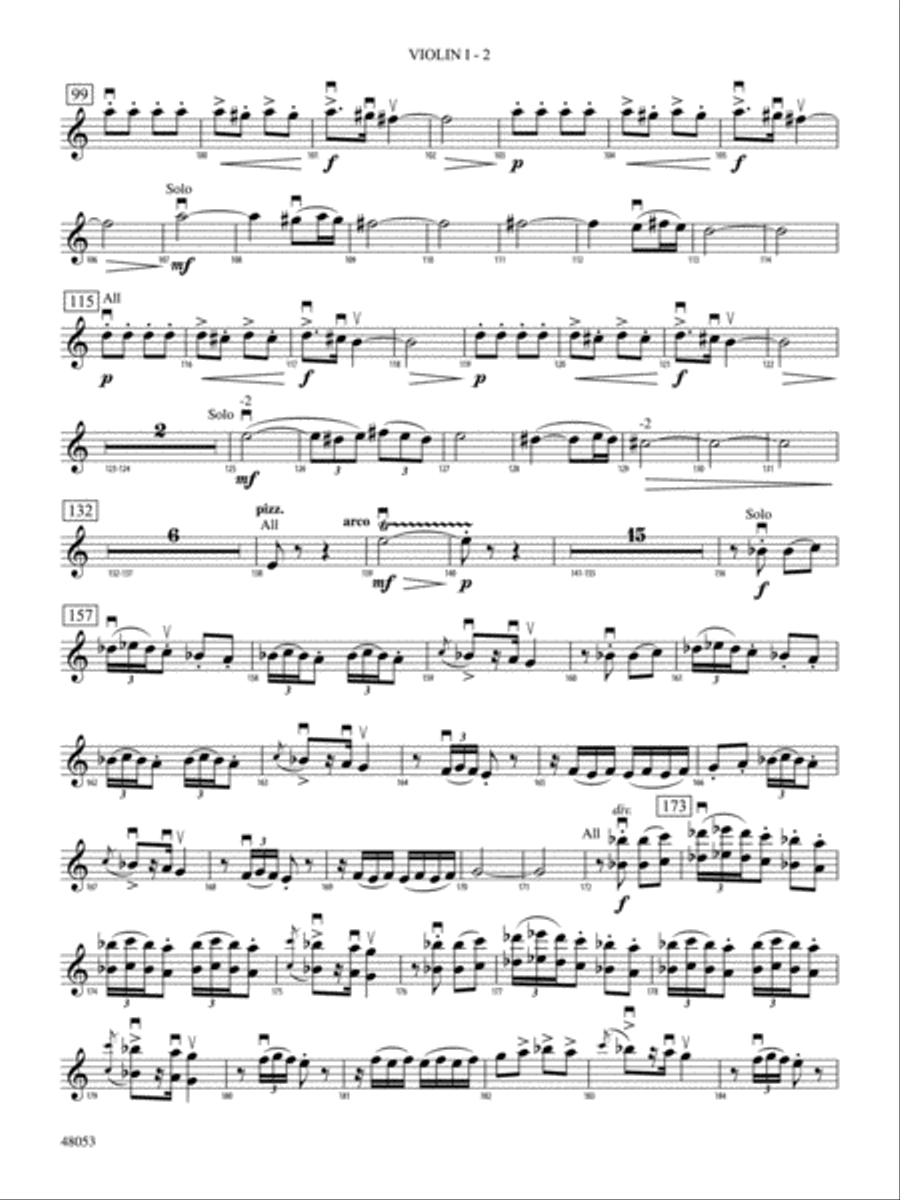 Danza Ritual del Fuego: 1st Violin String Orchestra scores gallery preview page 2