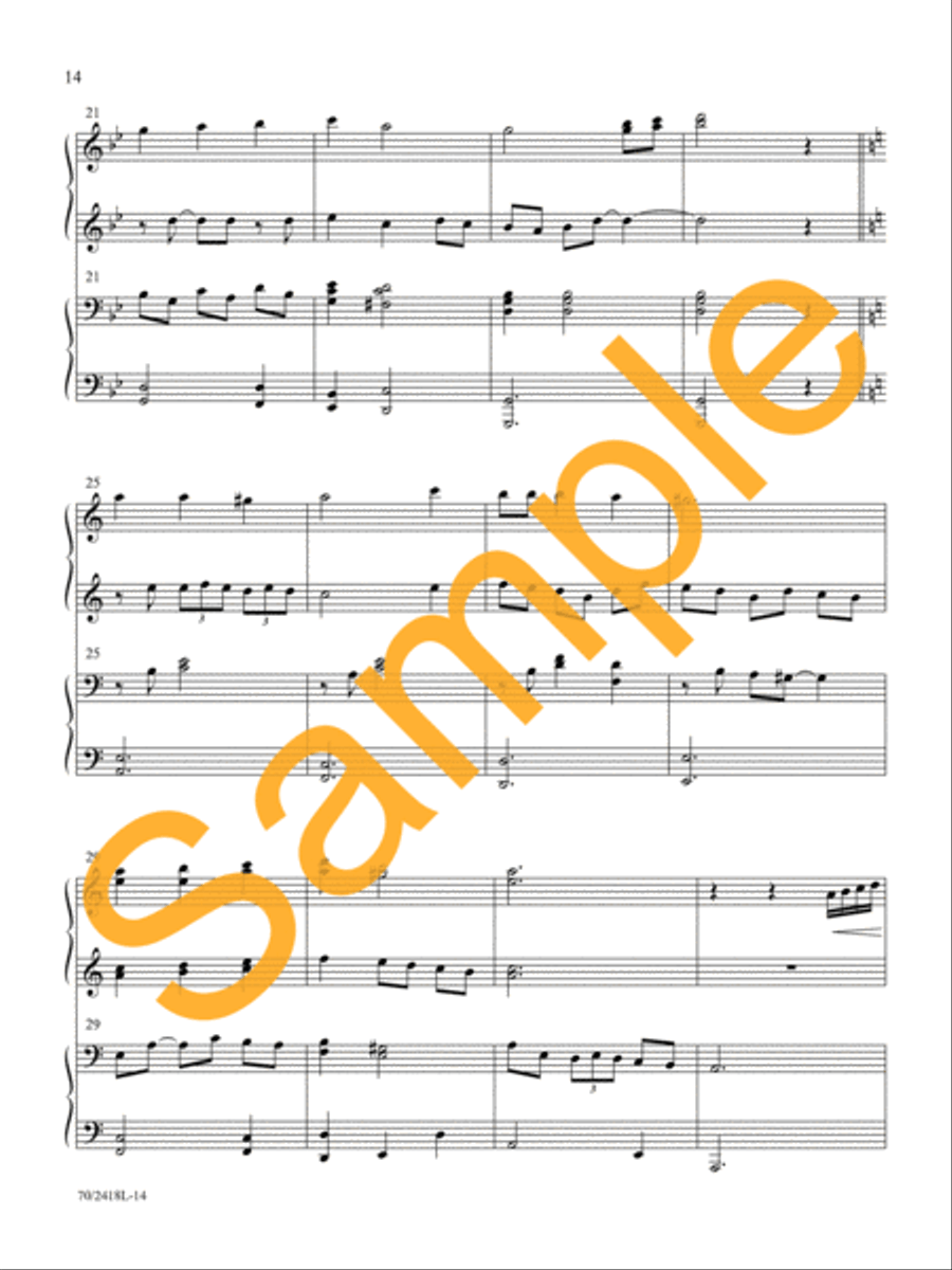 The Angels Sing The Angels Sing Piano Duet scores gallery preview page 13