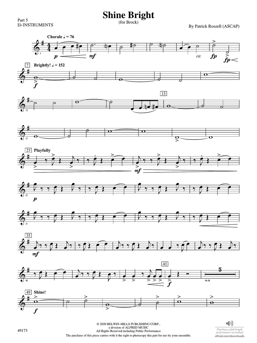 Shine Bright: Part 5 - E-flat Instruments