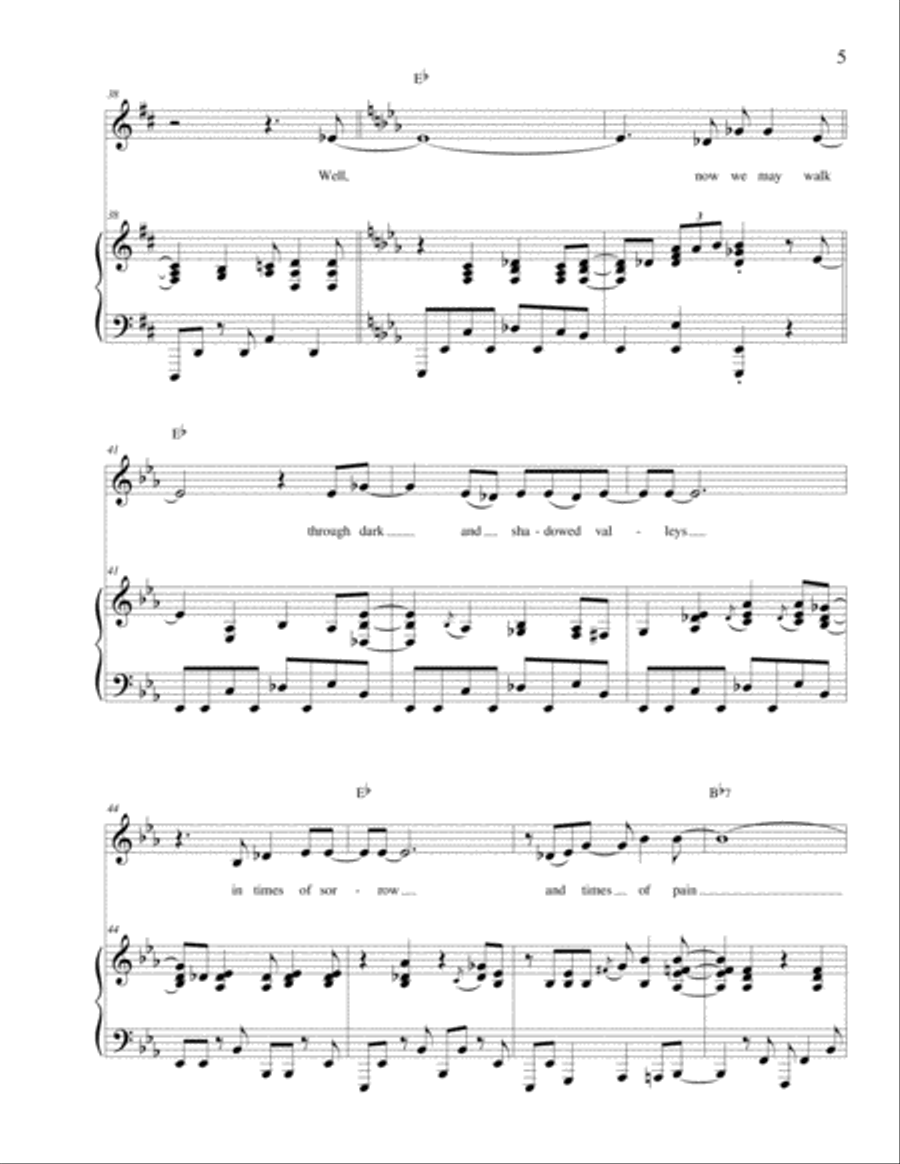 Walkin' With The Lord Walkin' With The Lord Piano, Vocal, Guitar scores gallery preview page 5