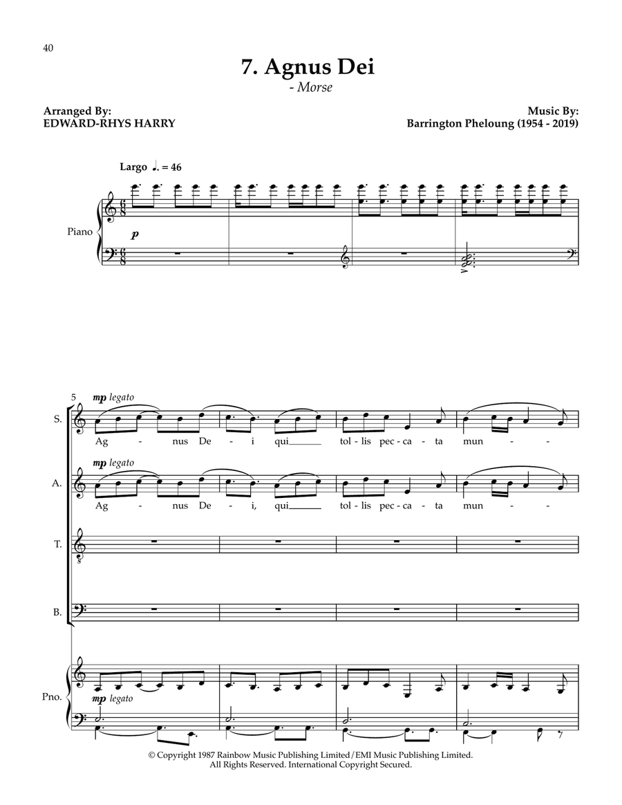 Inspector Morse 4-Part scores gallery preview page 1
