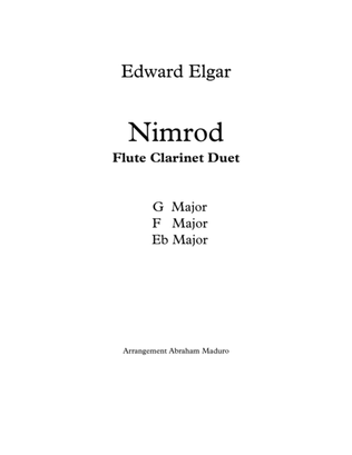 Book cover for Nimrod Flute and Clarinet Duet-Three Tonalities Included