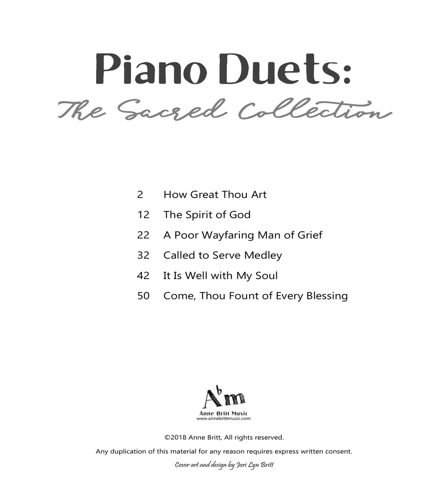 Piano Duets: The Sacred Collection 1 Piano, 4-Hands scores gallery preview page 2