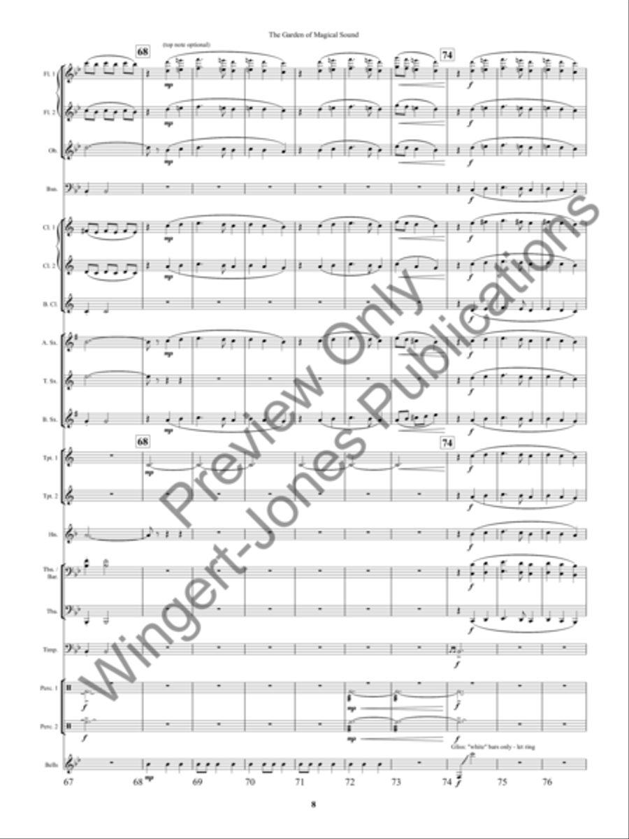 The Garden of Magical Sound Concert Band scores gallery preview page 11