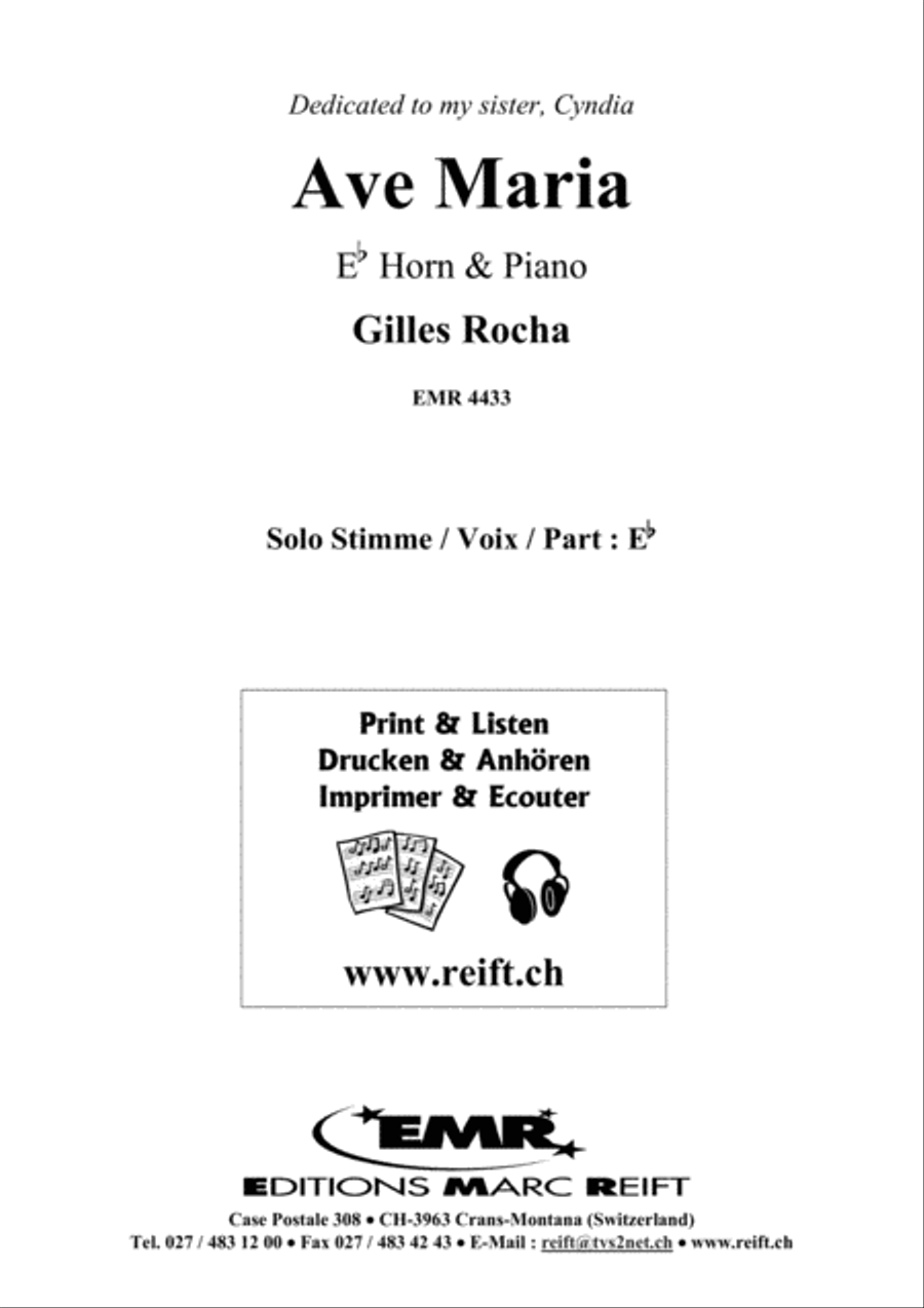 Ave Maria Horn scores gallery preview page 2