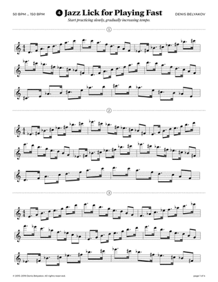 Jazz Lick #4 for Playing Fast