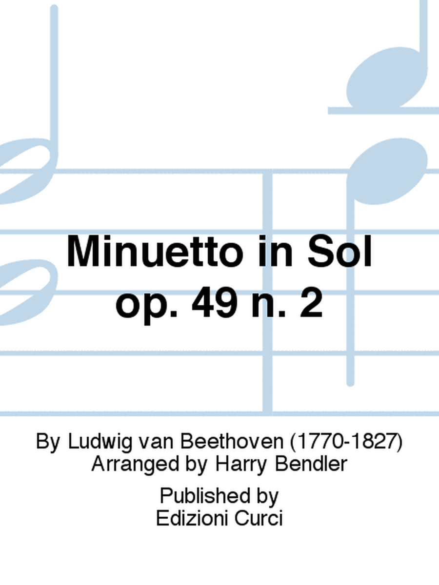 Minuetto in Sol op. 49 n. 2