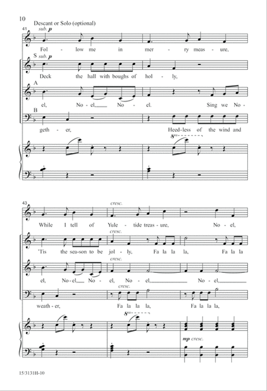 Wolfgang's Christmas Canon 3-Part scores gallery preview page 10