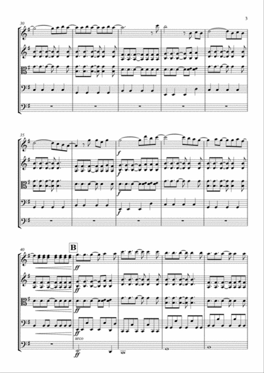 A Sky Full Of Stars A Sky Full Of Stars String Quintet scores gallery preview page 3