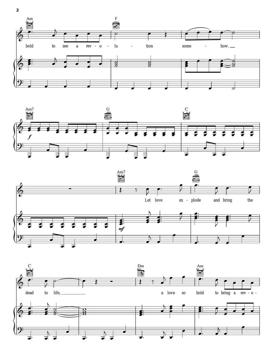 God's Not Dead (Like A Lion) Piano, Vocal, Guitar scores gallery preview page 2