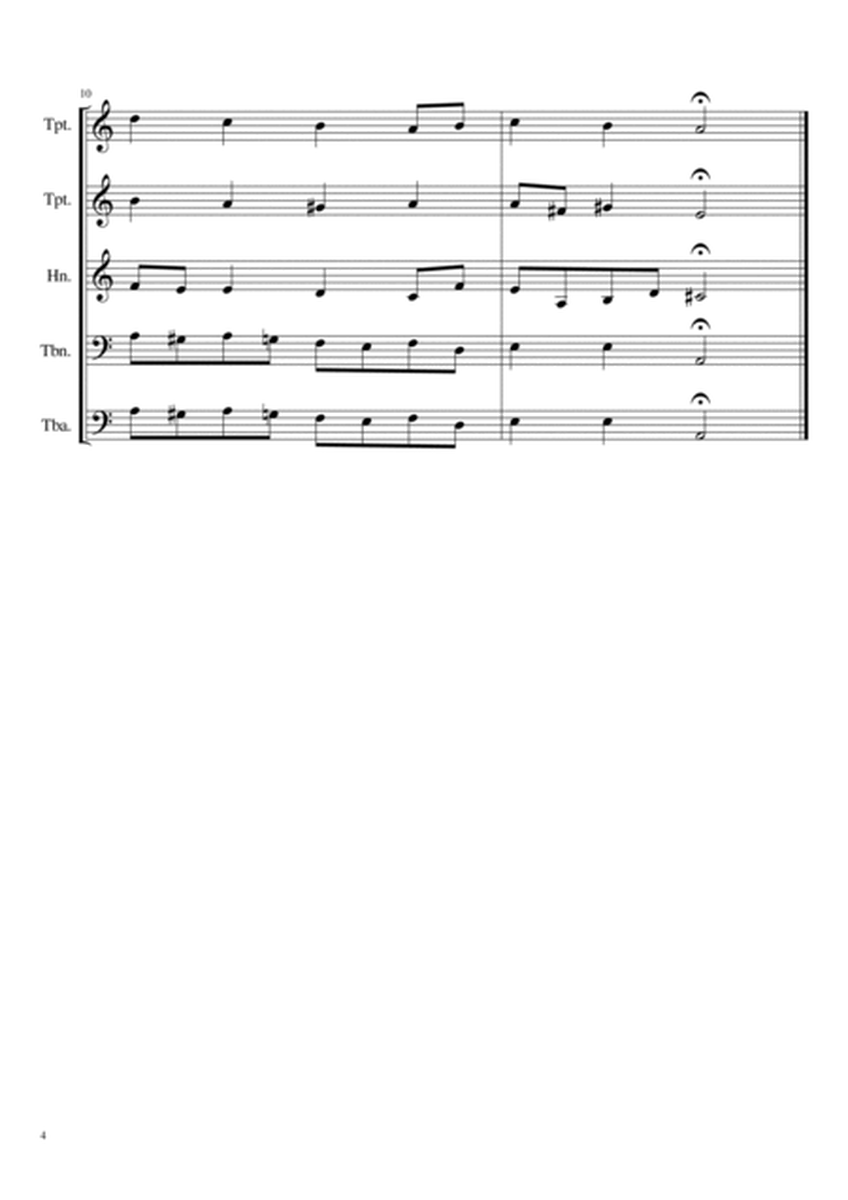 Bach Chorales for Brass Quintet