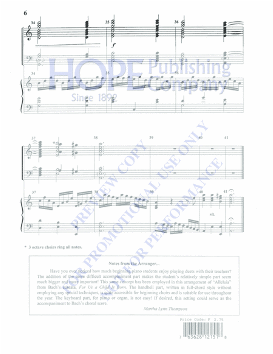 Alleluia 4-Octaves scores gallery preview page 6