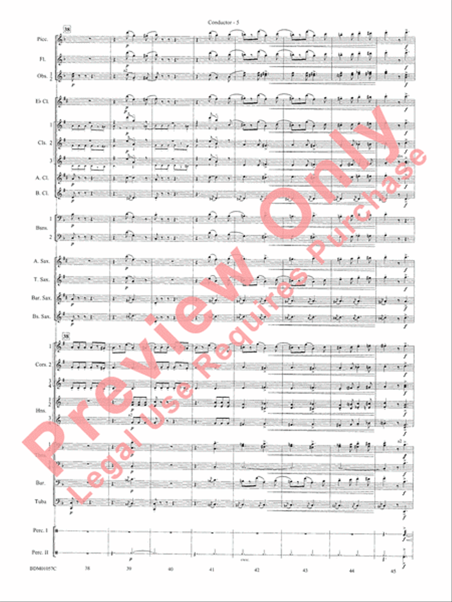 Black Horse Troop - Cb Concert Band scores gallery preview page 7