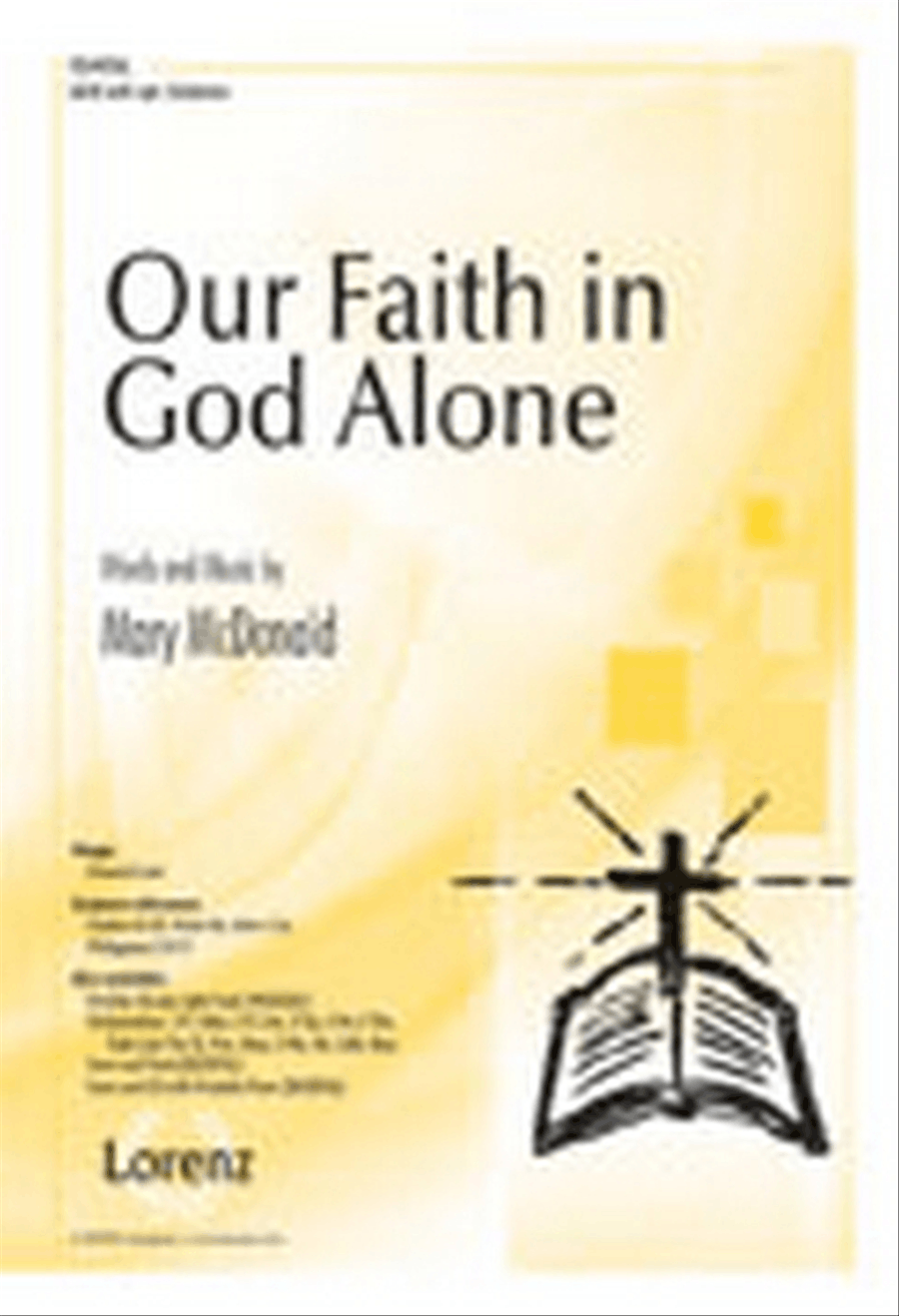 Our Faith in God Alone Our Faith in God Alone 4-Part scores gallery preview page 1