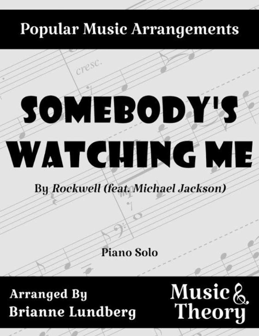 Somebody's Watching Me Piano Solo scores gallery preview page 1