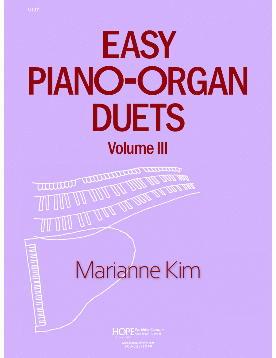 Book cover for Easy Piano-Organ Duets III-Digital Version