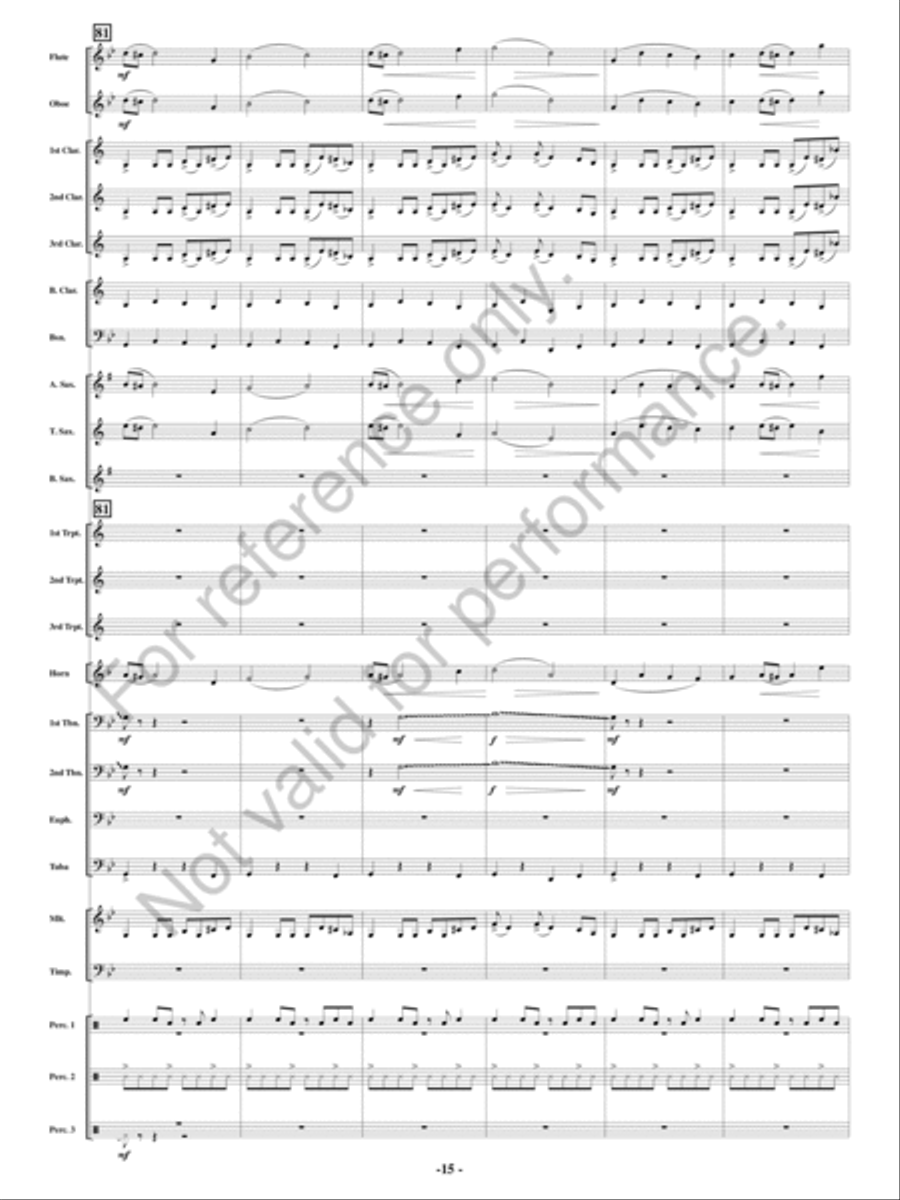 Full Throttle Concert Band scores gallery preview page 14