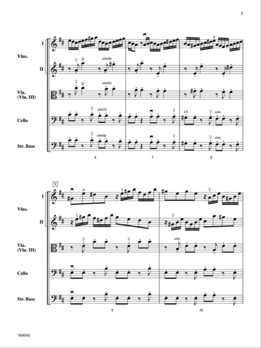 Locatelli's Challenge Locatelli's Challenge String Orchestra scores gallery preview page 3