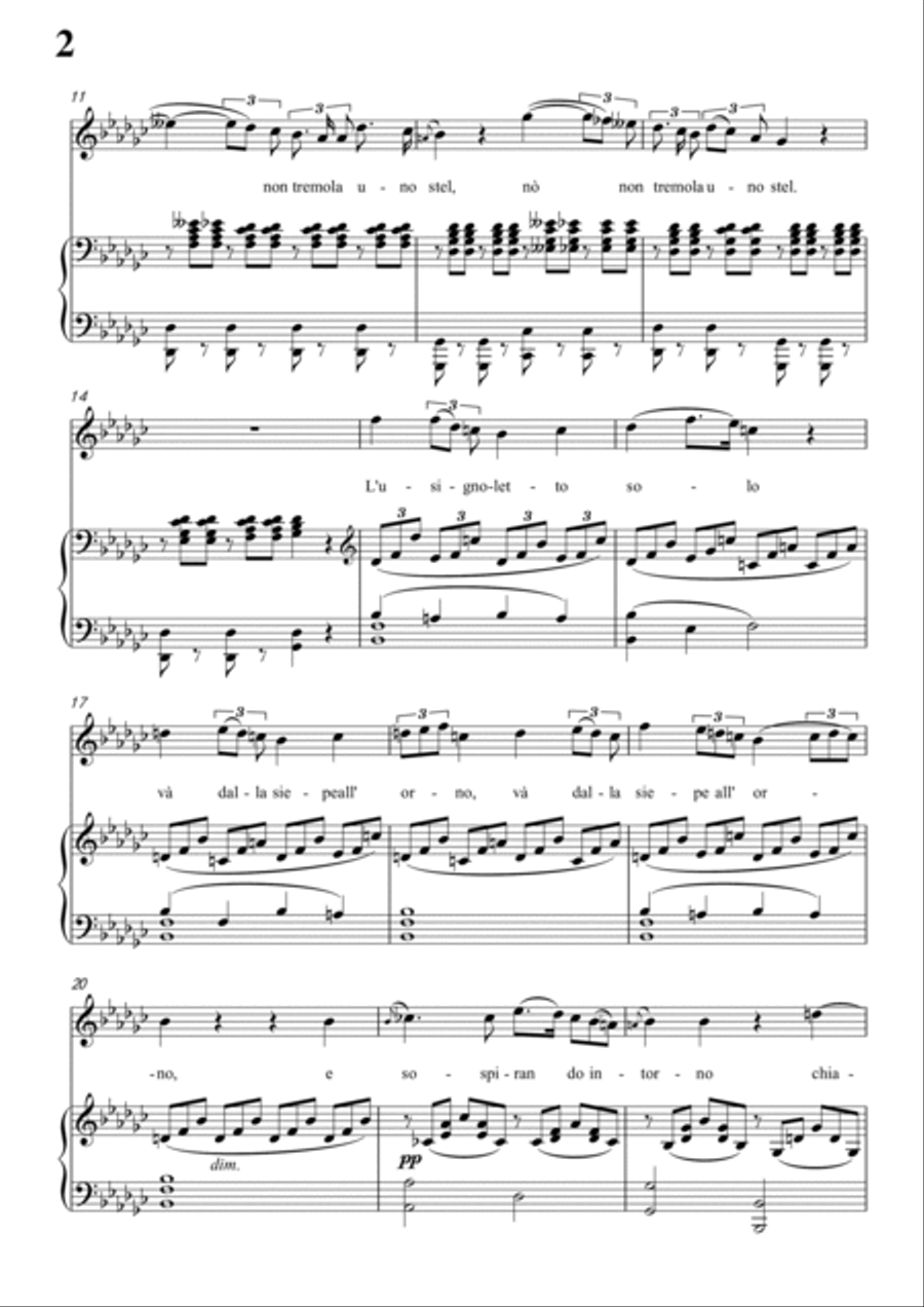 Schubert-Guarda,che bianca luna in bG for Vocal and Piano Voice scores gallery preview page 3