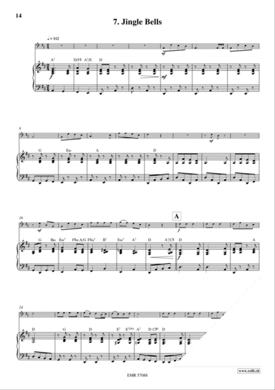 18 Christmas Songs Bass Recorder scores gallery preview page 10