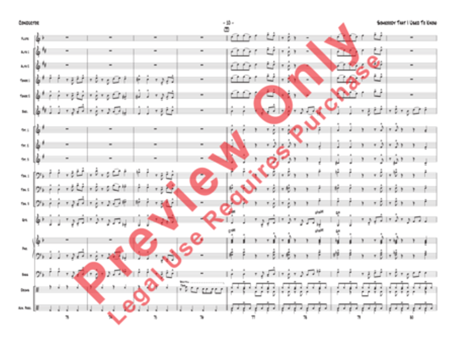 Somebody That I Used to Know Jazz Ensemble scores gallery preview page 13