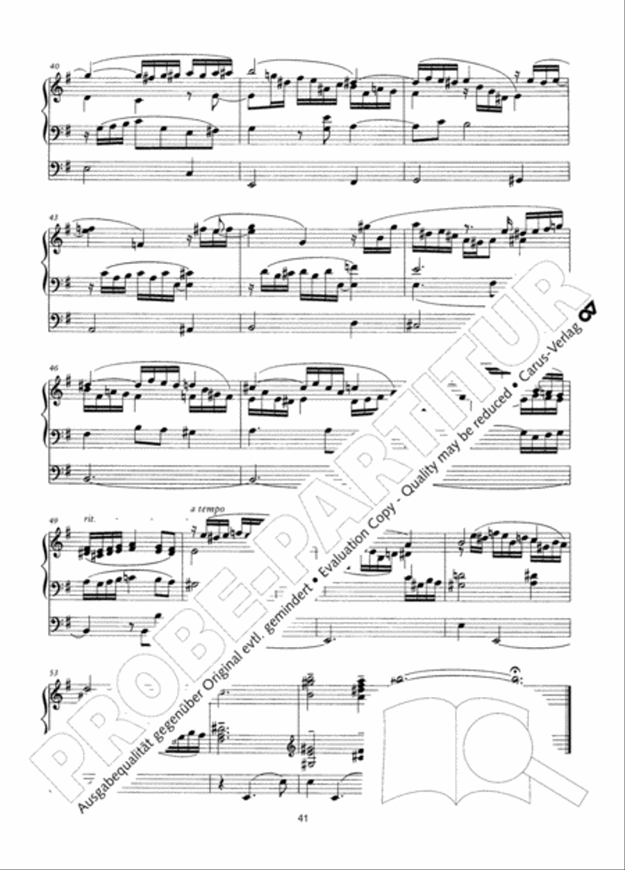 Zwolf Charakterstucke op. 156 Organ Solo scores gallery preview page 42